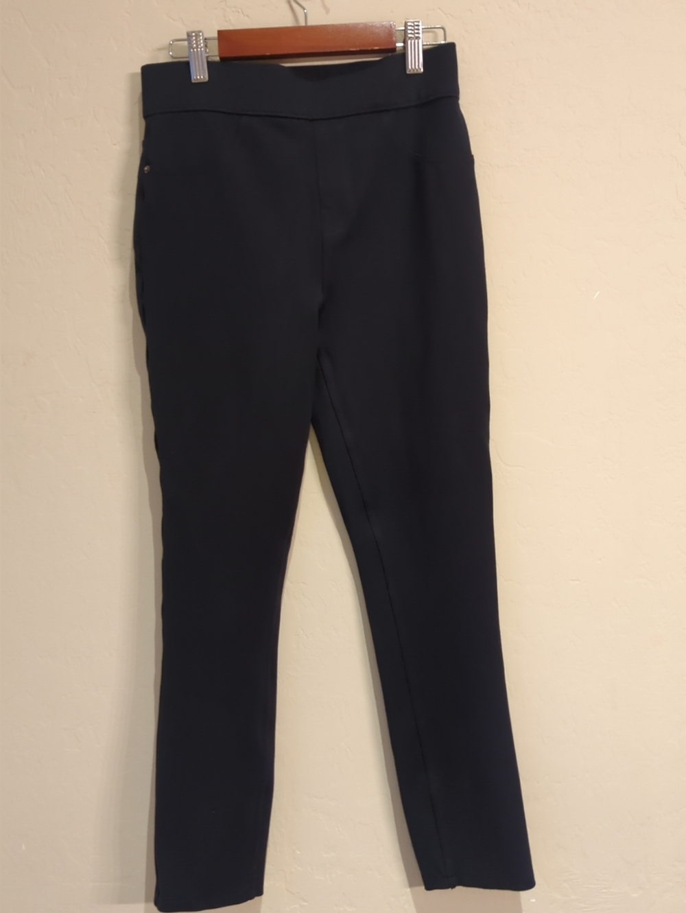 Spanx The Perfect Pant Ankle 4 Pocket Pants Womens Sz SP Black Ponte Stretch